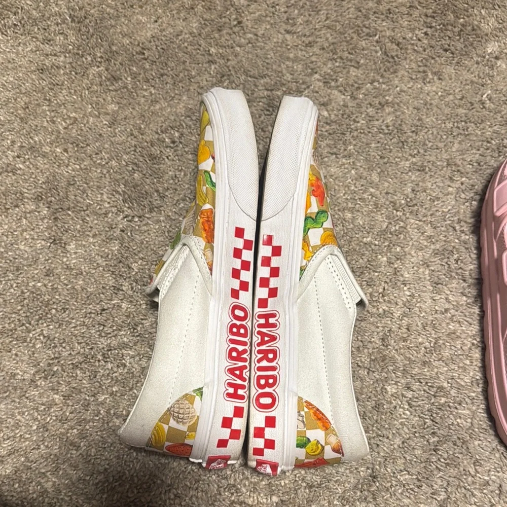 Vans Red and Orange Slip-On Sneakers Vibrant Floral - Picture 2 of 5